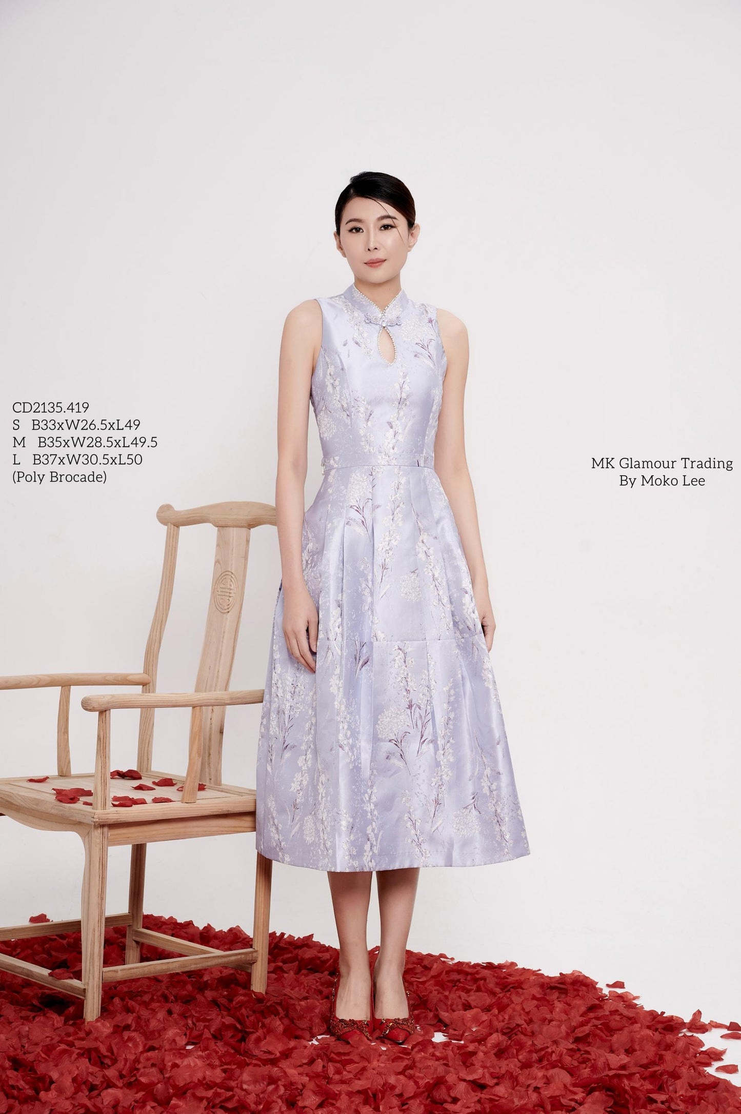 Zhen Orient Crystal Qipao Dress