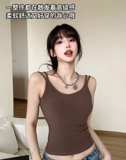 Rita Airy Spaghetti Top (Padded)