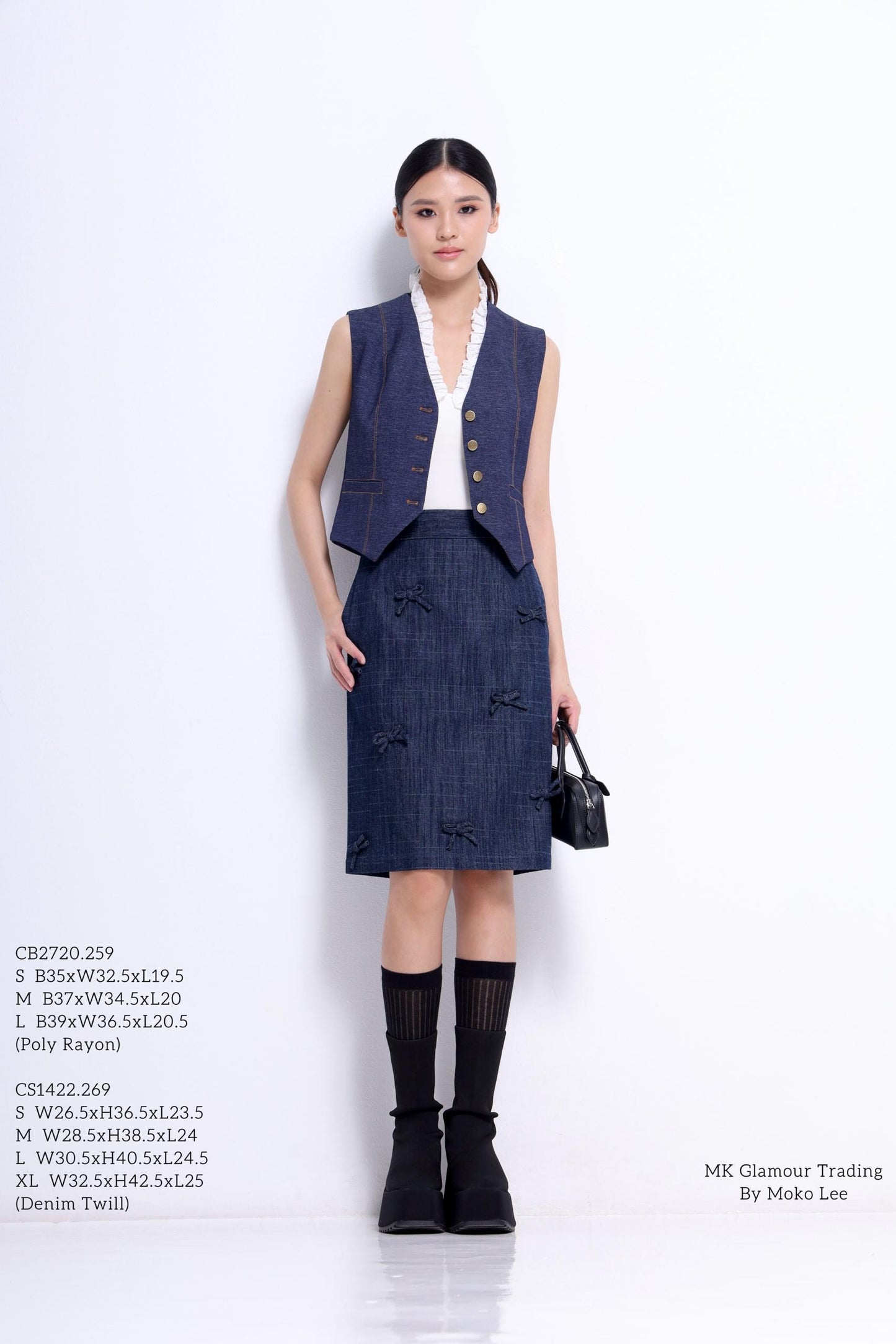 Bella Lace Collar Tailored Vest