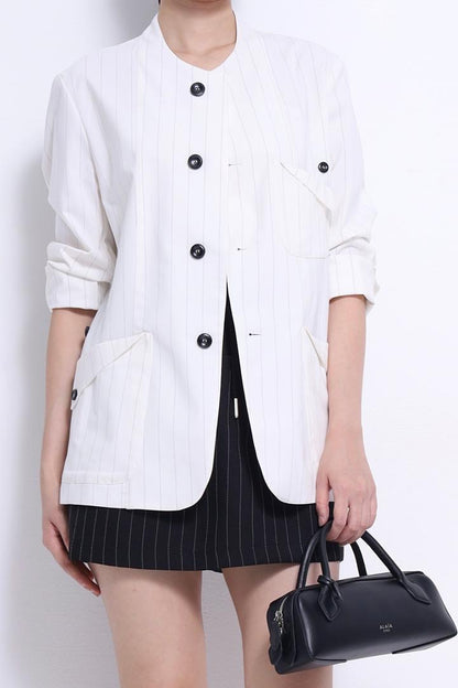 Dana Pinstripe Mini Skirt