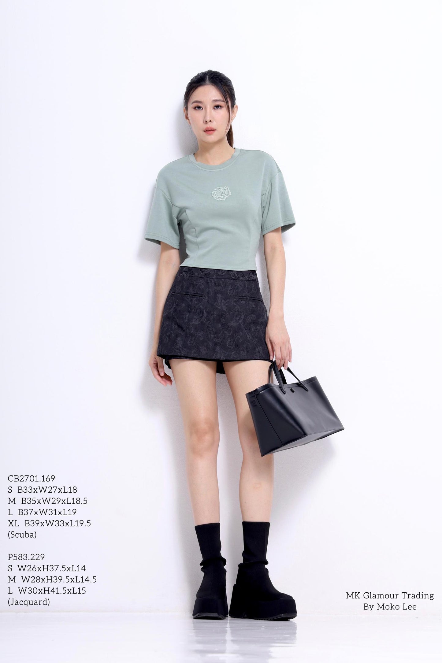 Trish Rose Beaded Scuba Tee