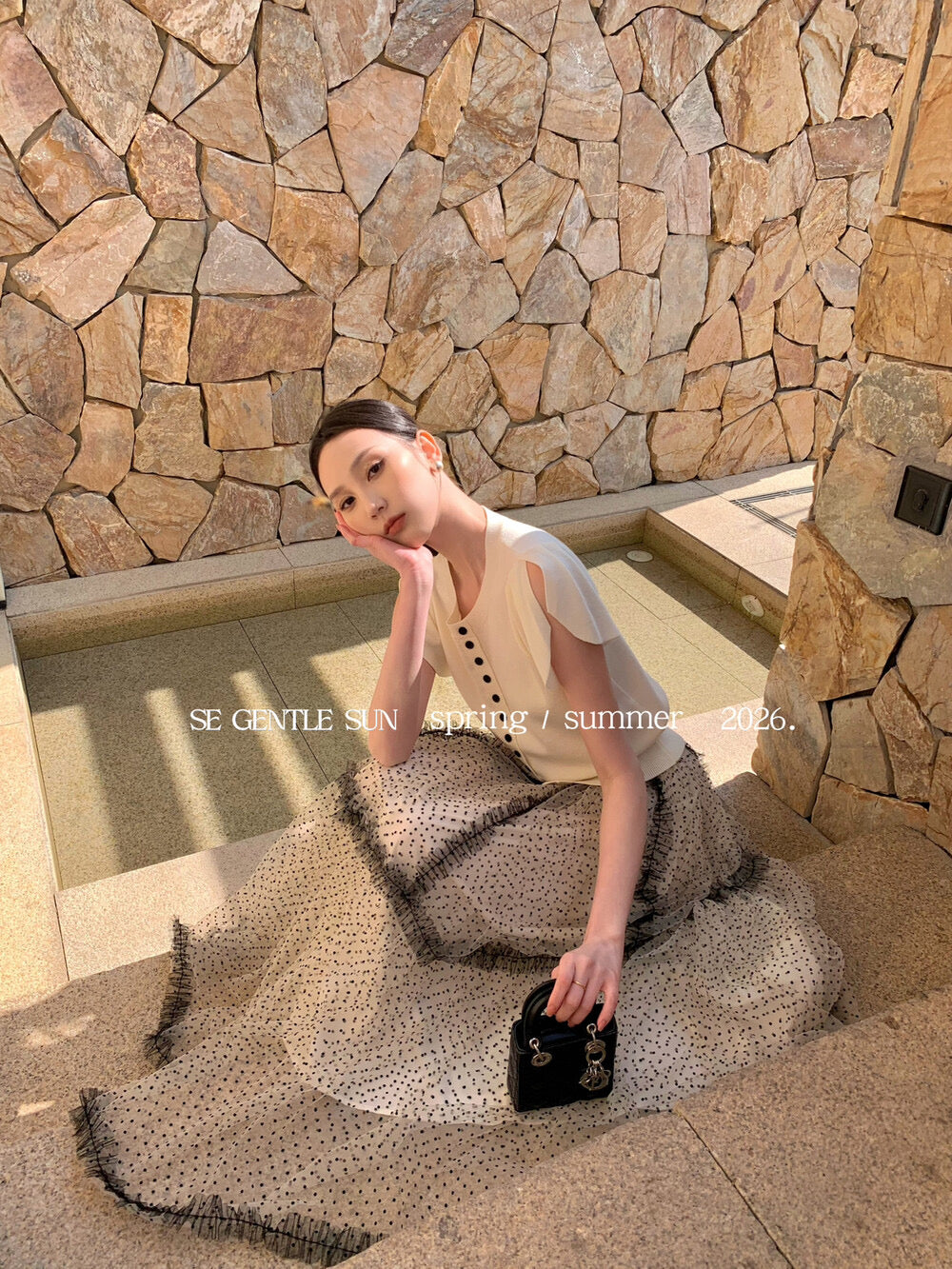 Faye Polka Dot Tulle Skirt