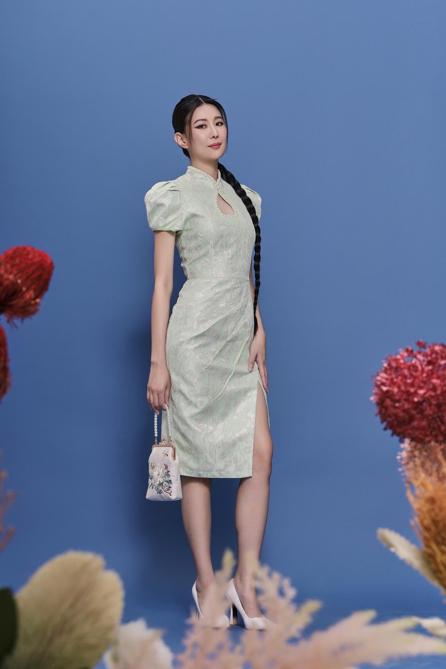 Ryu Orient Pearl Qipao Dress