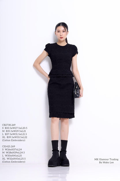 Stacey Lace Broderie Pencil Skirt