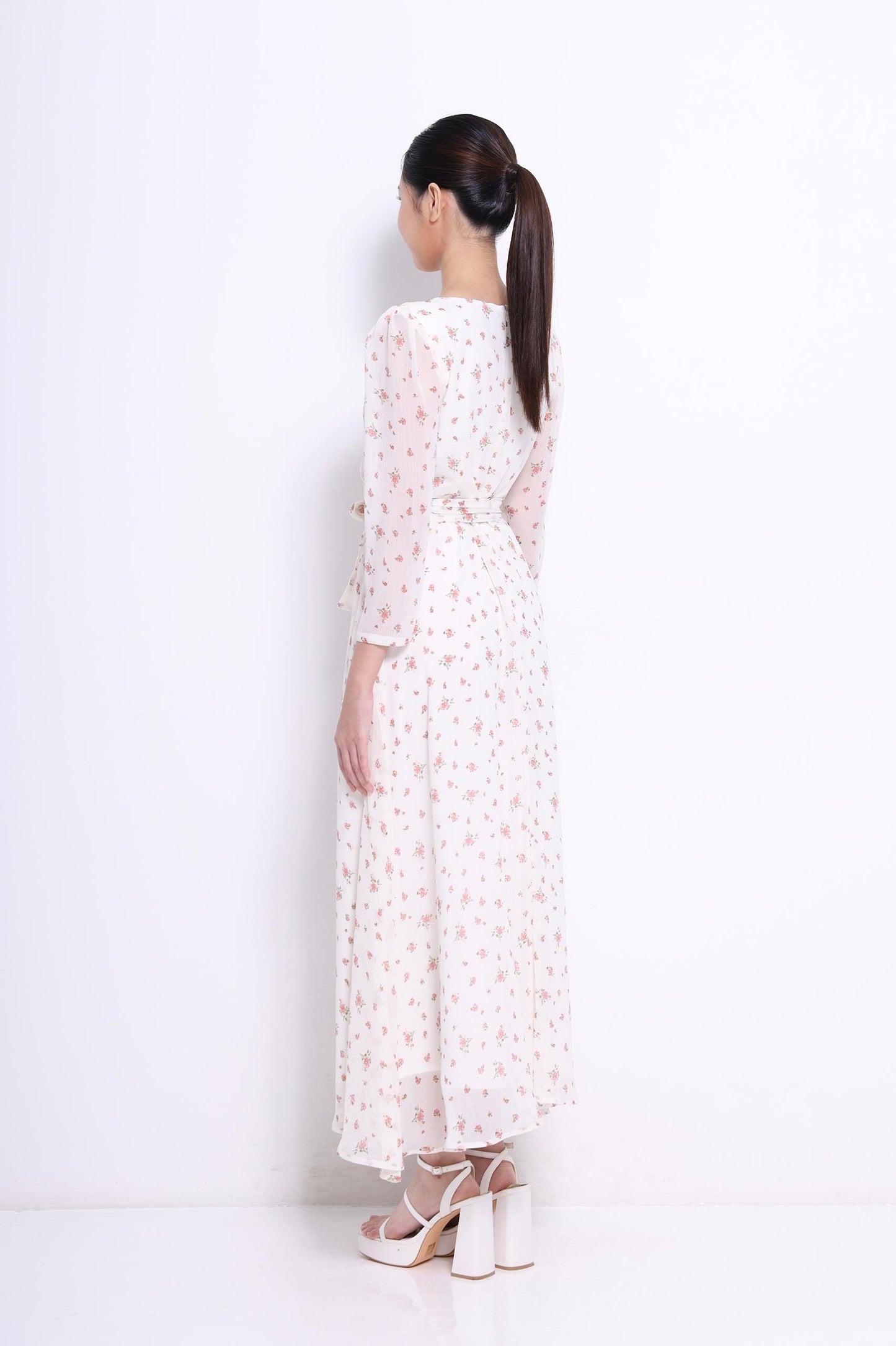 Lilian Chiffon Floral Dress