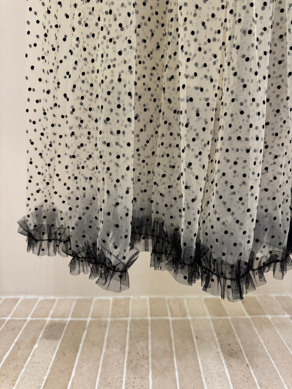Faye Polka Dot Tulle Skirt