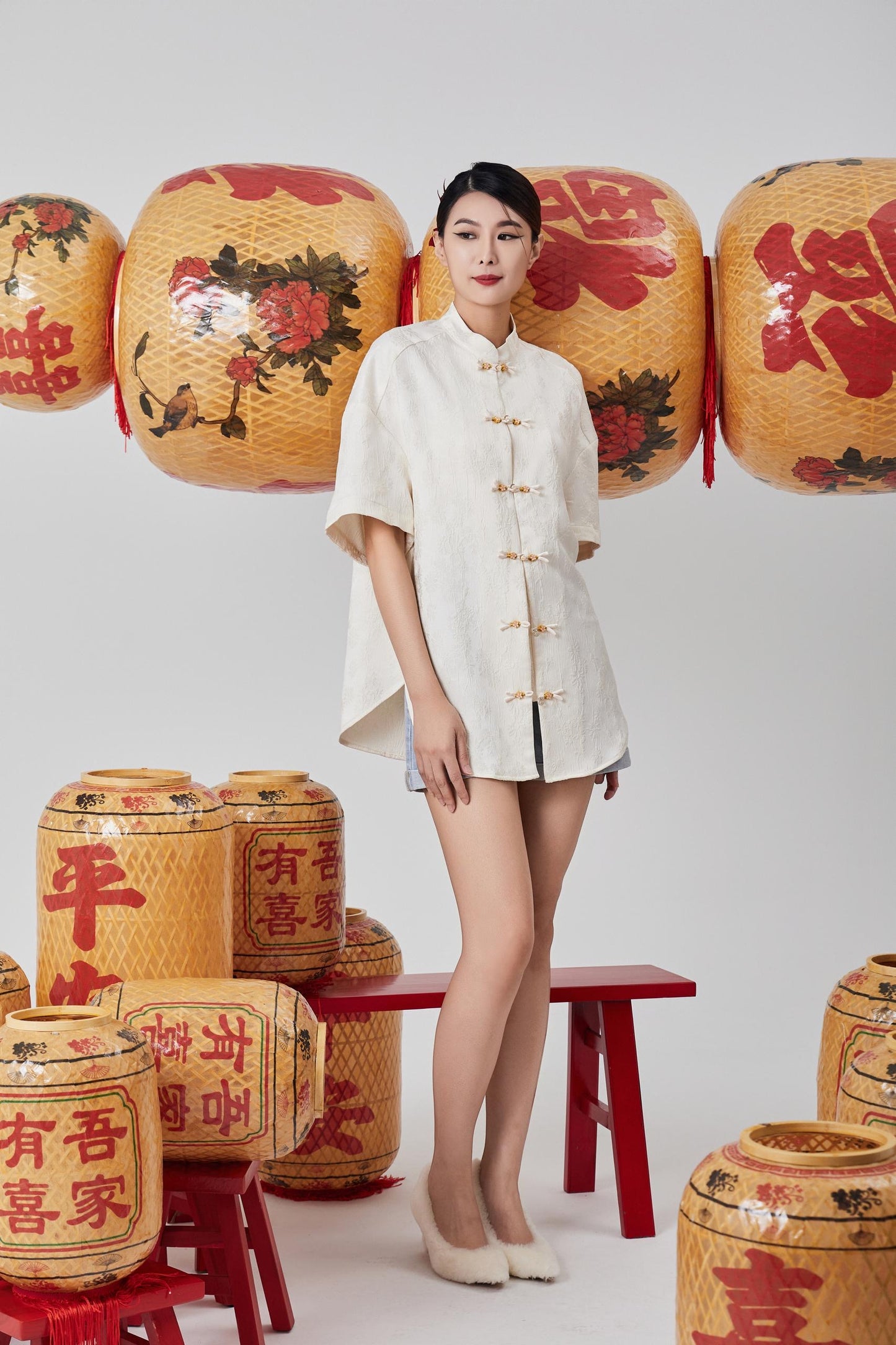 Zhao Orient Oversized Top