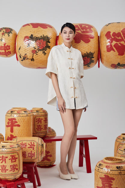 Zhao Orient Oversized Top