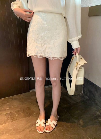 Ariel Sequins Mini Skirt