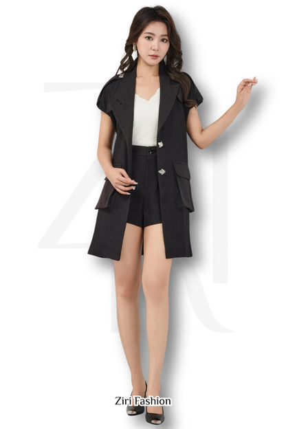 Ziri Tailored Jacket+Shorts Setwear
