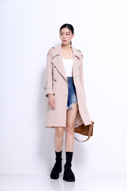 Naomi Light Midi Trench Jacket
