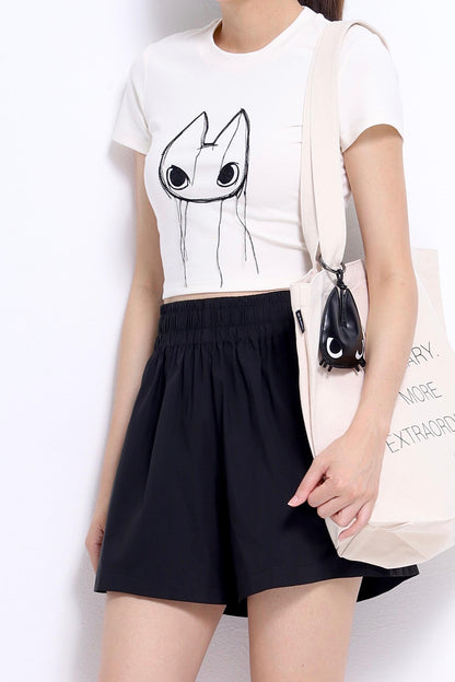 Omo Fitted Cropped Tee