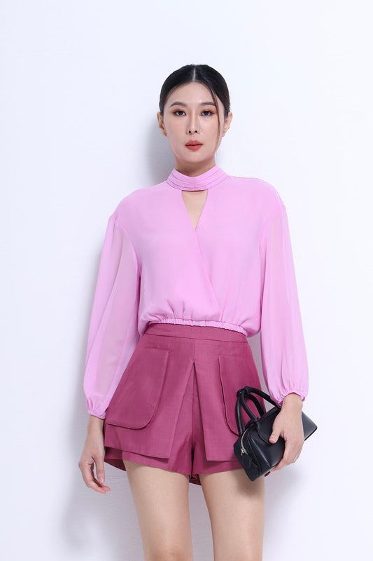 Venice Large Pocket Satin Shorts