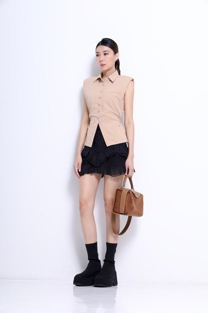 Gia Fitted Back Tie Shirt