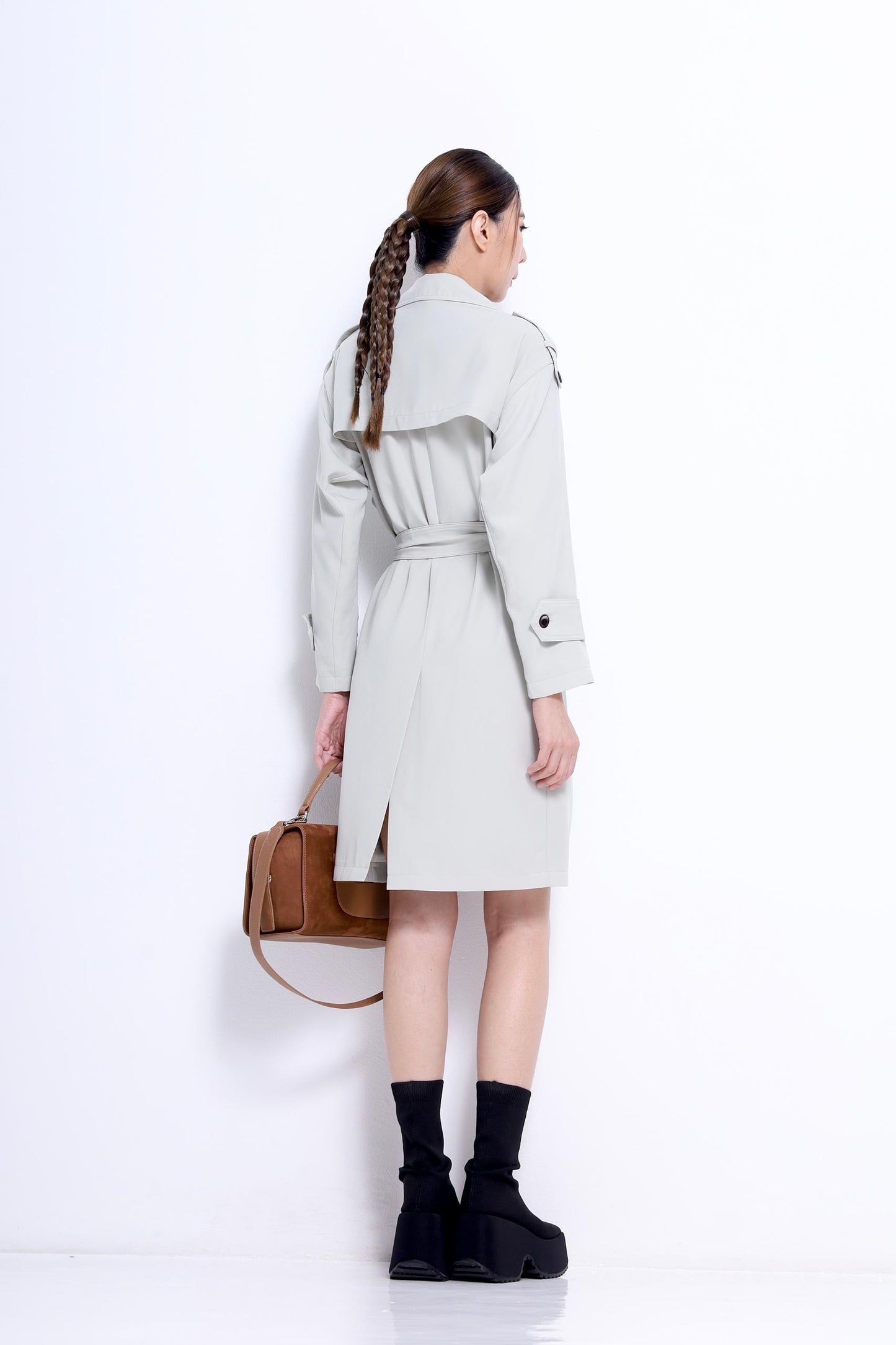Naomi Light Midi Trench Jacket