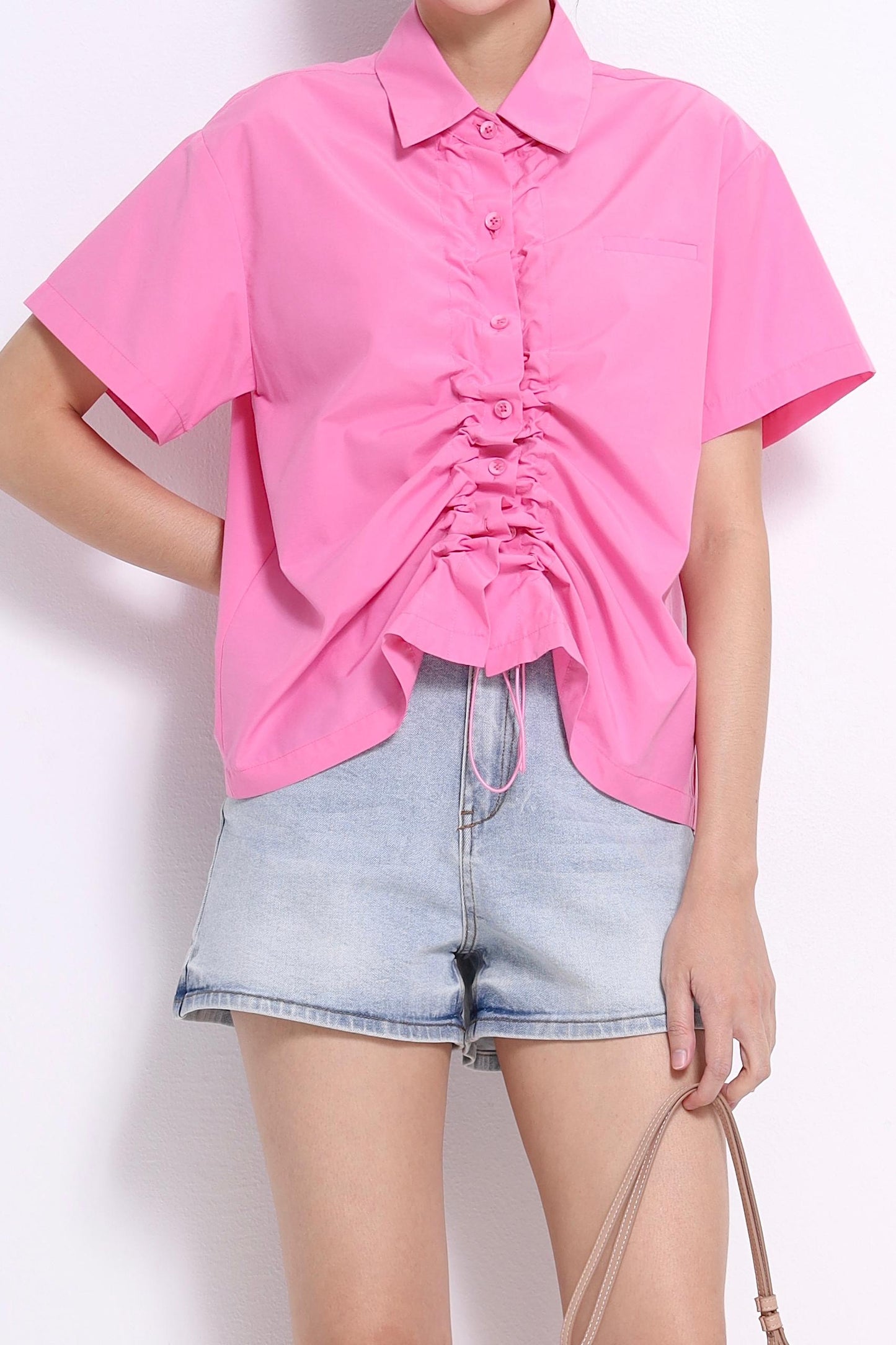 Mandy Drawstring Loose Shirt