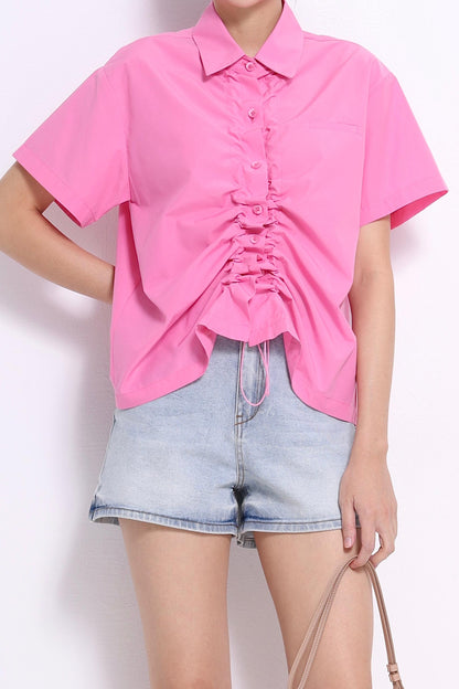 Mandy Drawstring Loose Shirt