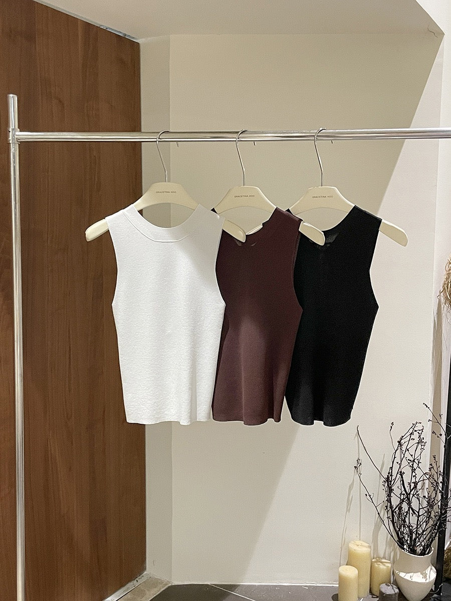 Gracetina Open Back Knit Top