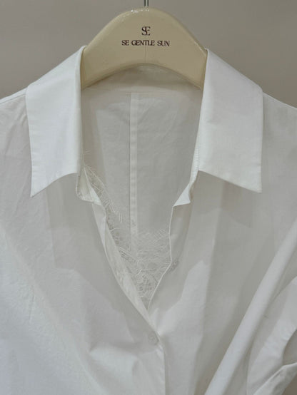 PREORDER Yoona Lace Side Tie Shirt