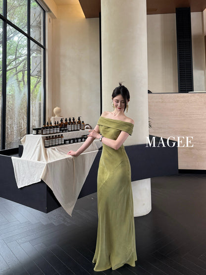Magee Off Shoulder Evening Dress