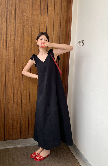 Emy Linen A-line Dress