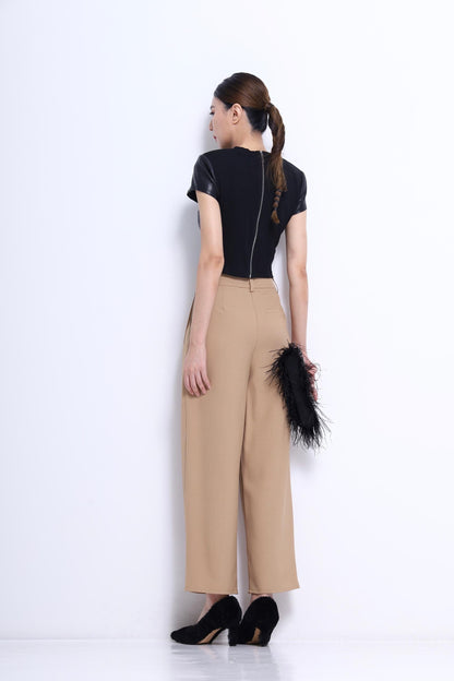 Olivia Faux Leather Top