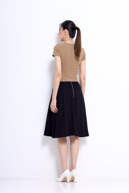 Lindy A-line Midi Skirt