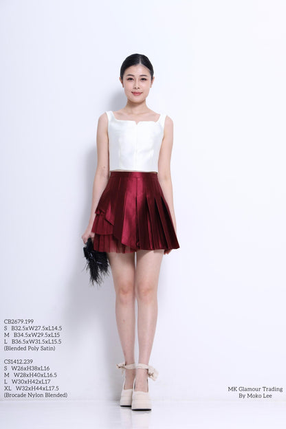 Venice Square Neck Satin Top