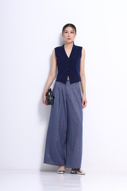 Claira V-Neck Knit Vest
