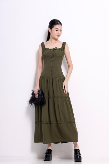 Denise Ruffled A-line Dress