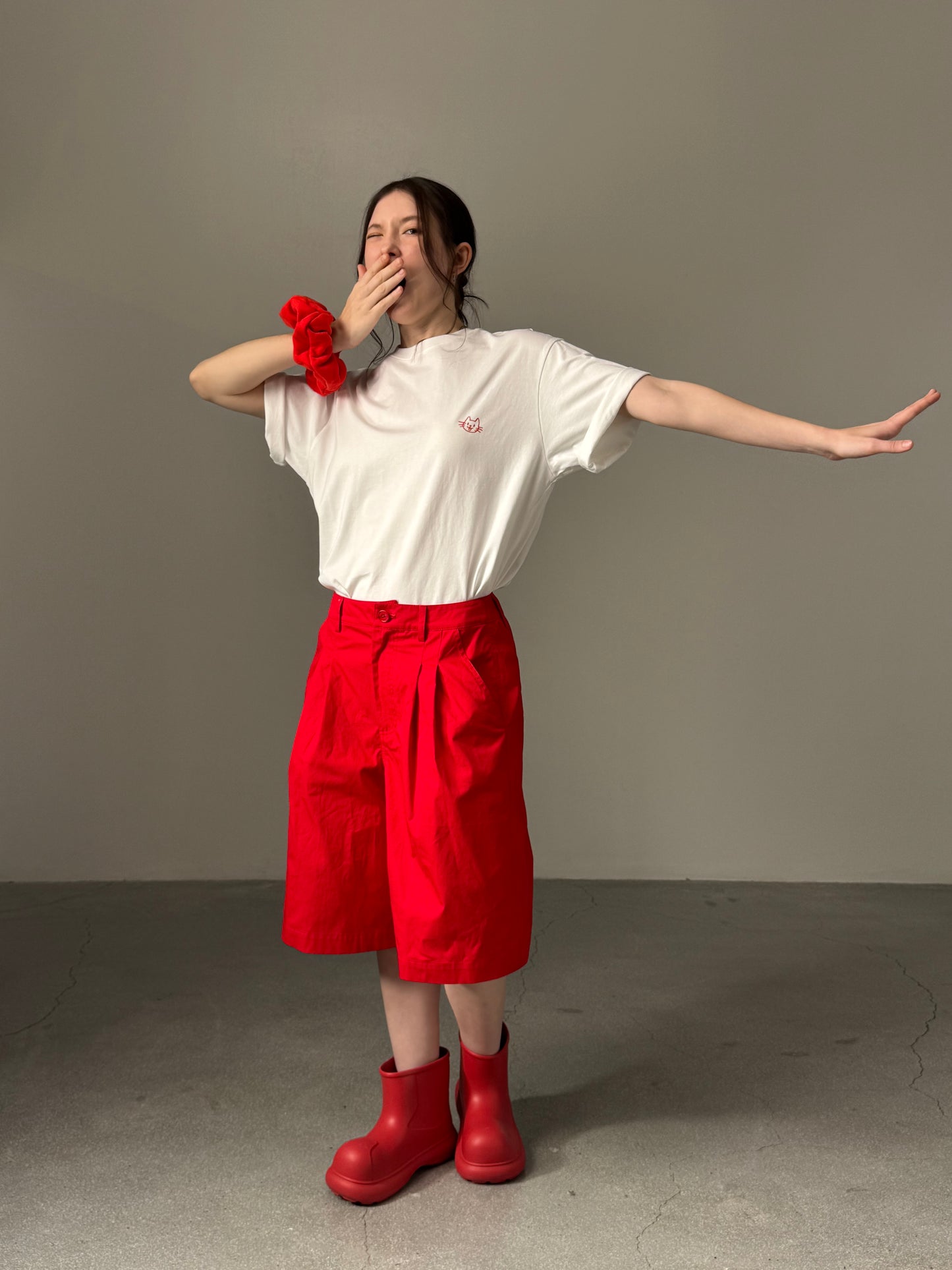 Kittie Print Oversized Tee