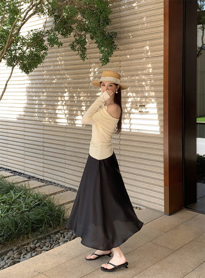Valentina Pleated A-line Skirt