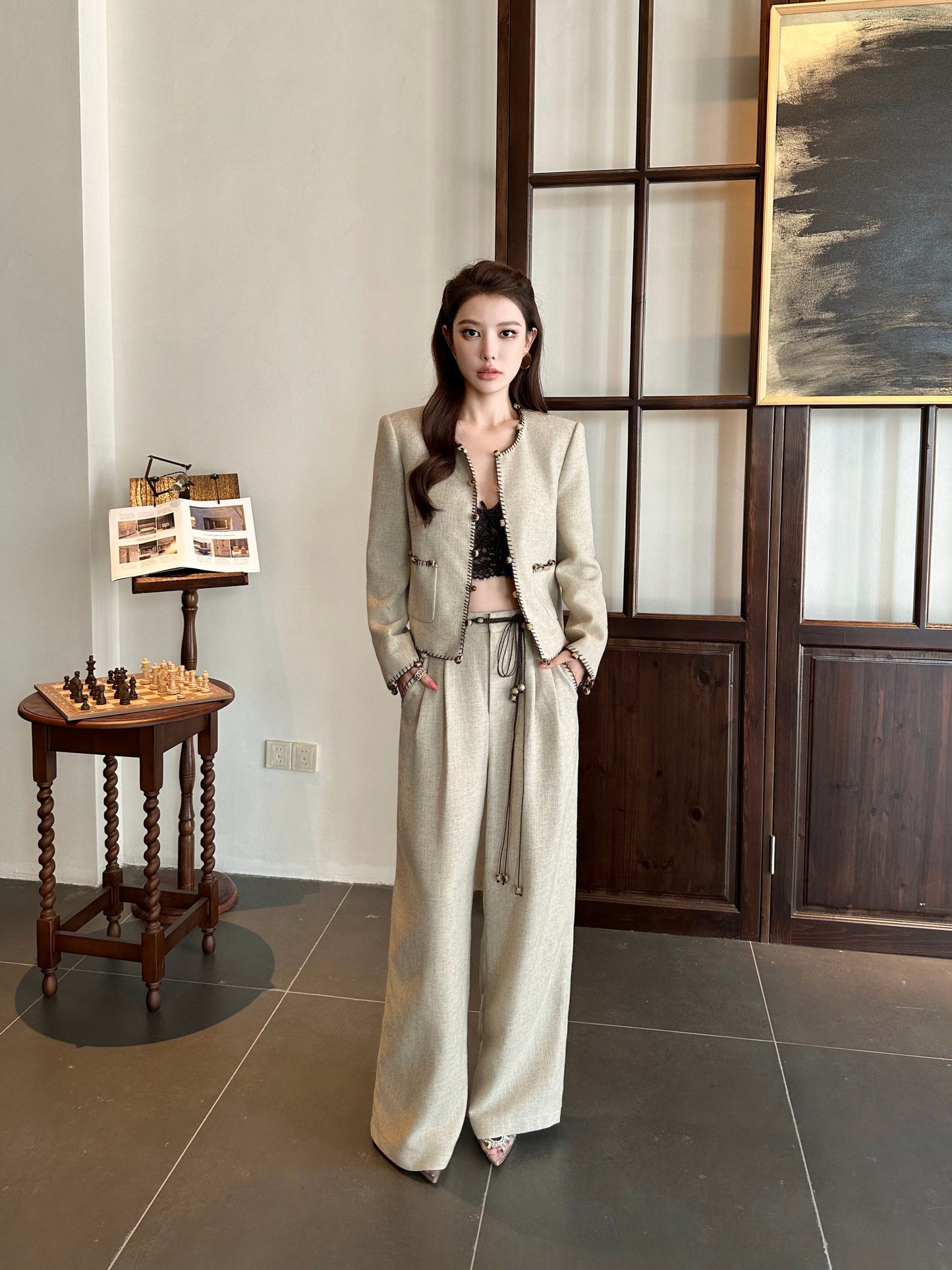Blake Linen Jacket Setwear
