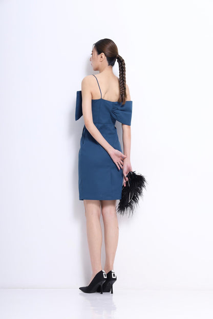 Deborah Big Bow Midi Dress