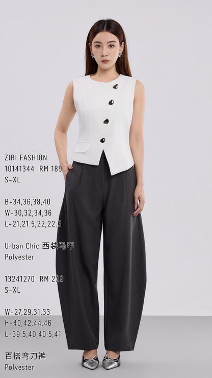 Autelia Button Down Tailored Vest