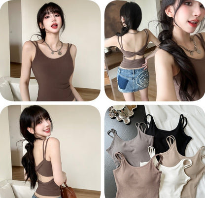 Rita Airy Spaghetti Top (Padded)