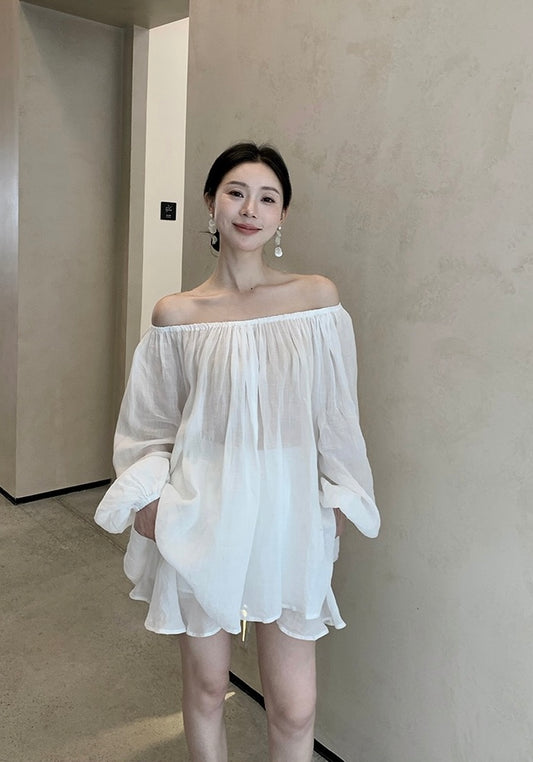 Elle Ramie Off Shoulder Setwear