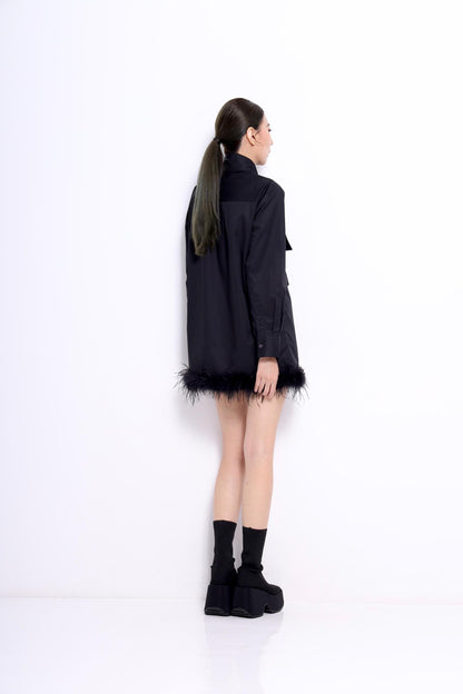 Jinny Feather Shirt Dress