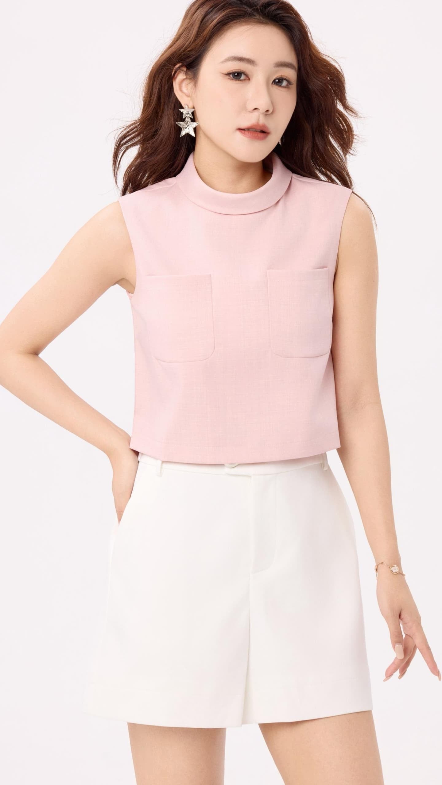 Ziya Round Neck Boxy Top