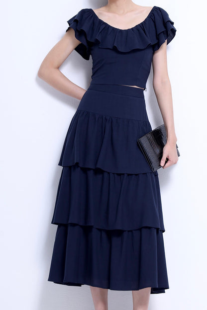 Mona Ruffle Layered Skirt