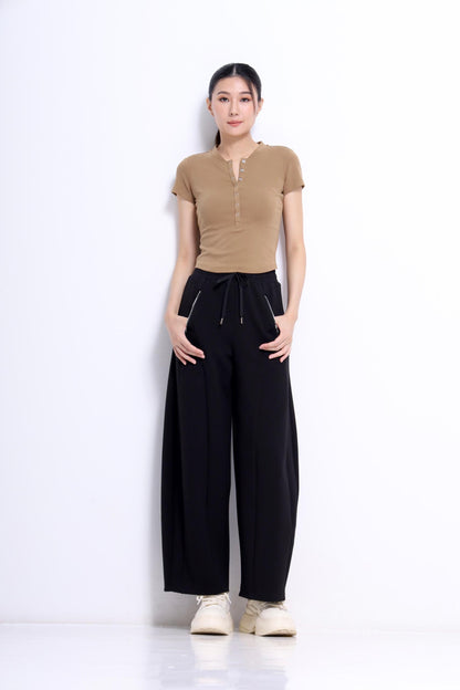 Charlie Button Down Fitted Tee