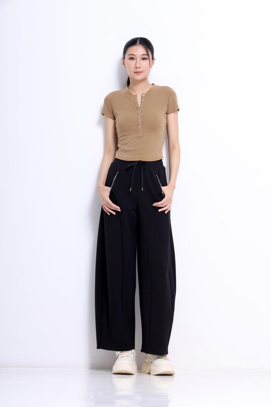 Charlie Button Down Fitted Tee