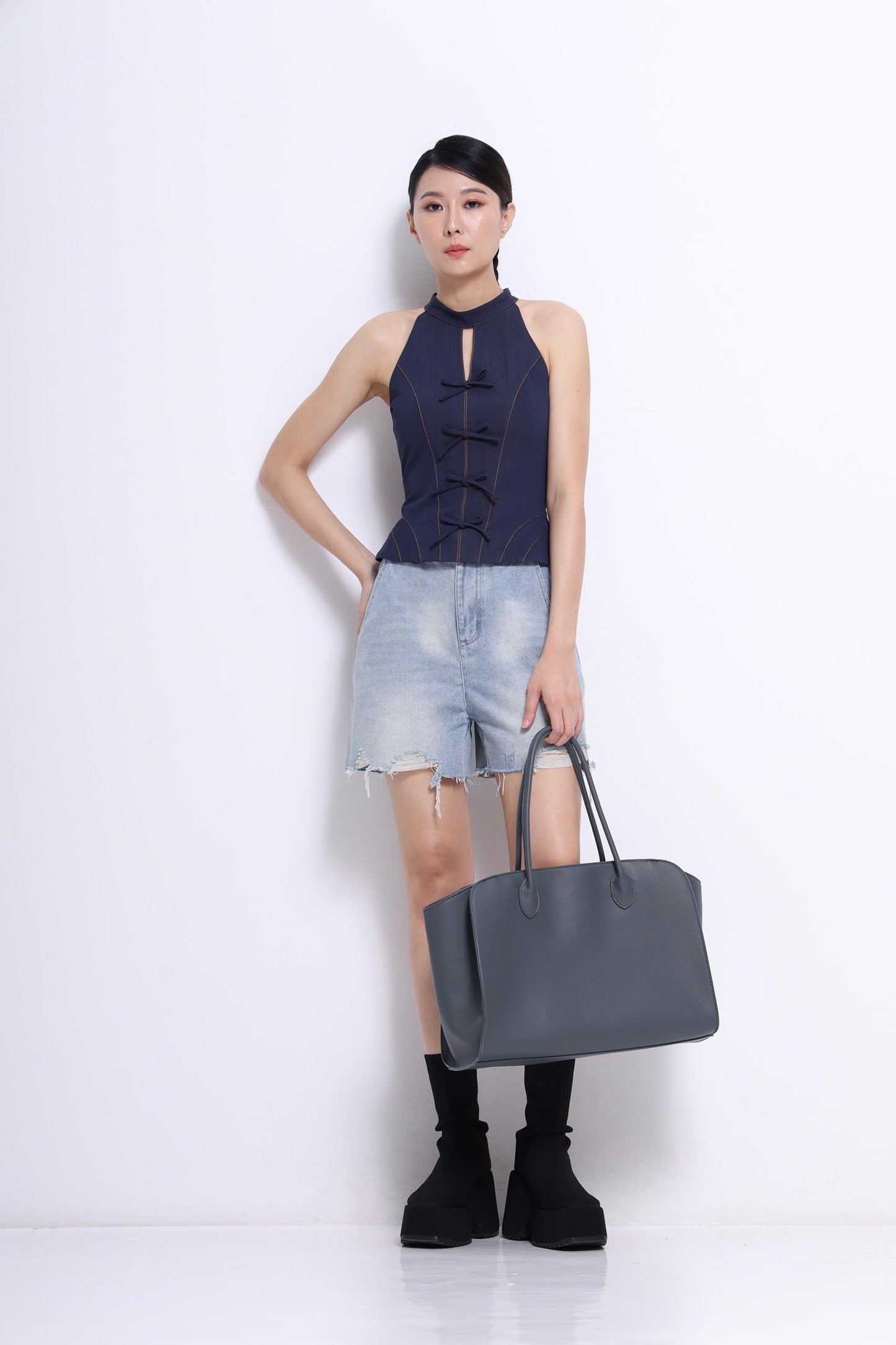 Sylvia Cut Out Ribbon Top