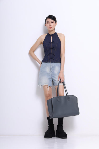 Sylvia Cut Out Ribbon Top