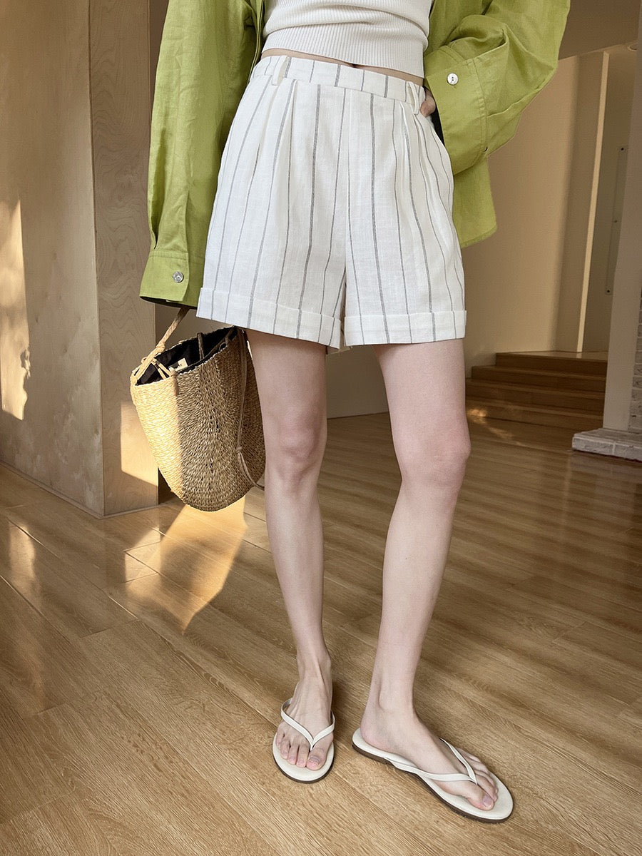 Yuri Linen Tailored Shorts