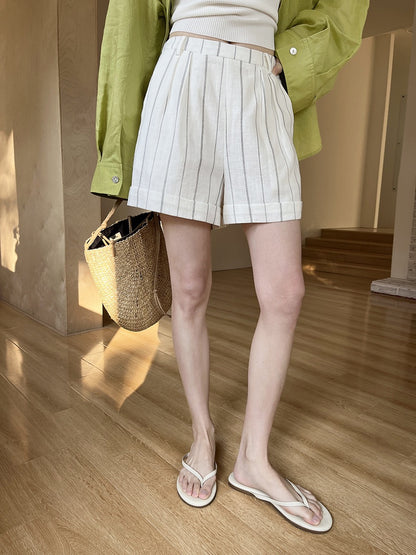 Yuri Linen Tailored Shorts