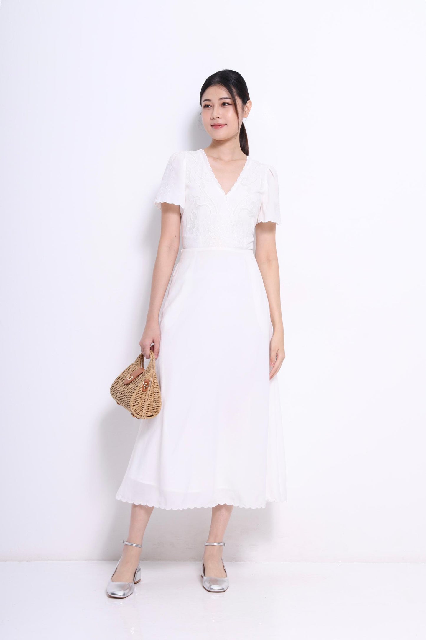 Nellie A-line Linen Dress