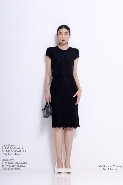 Stacey Cropped Lace Top