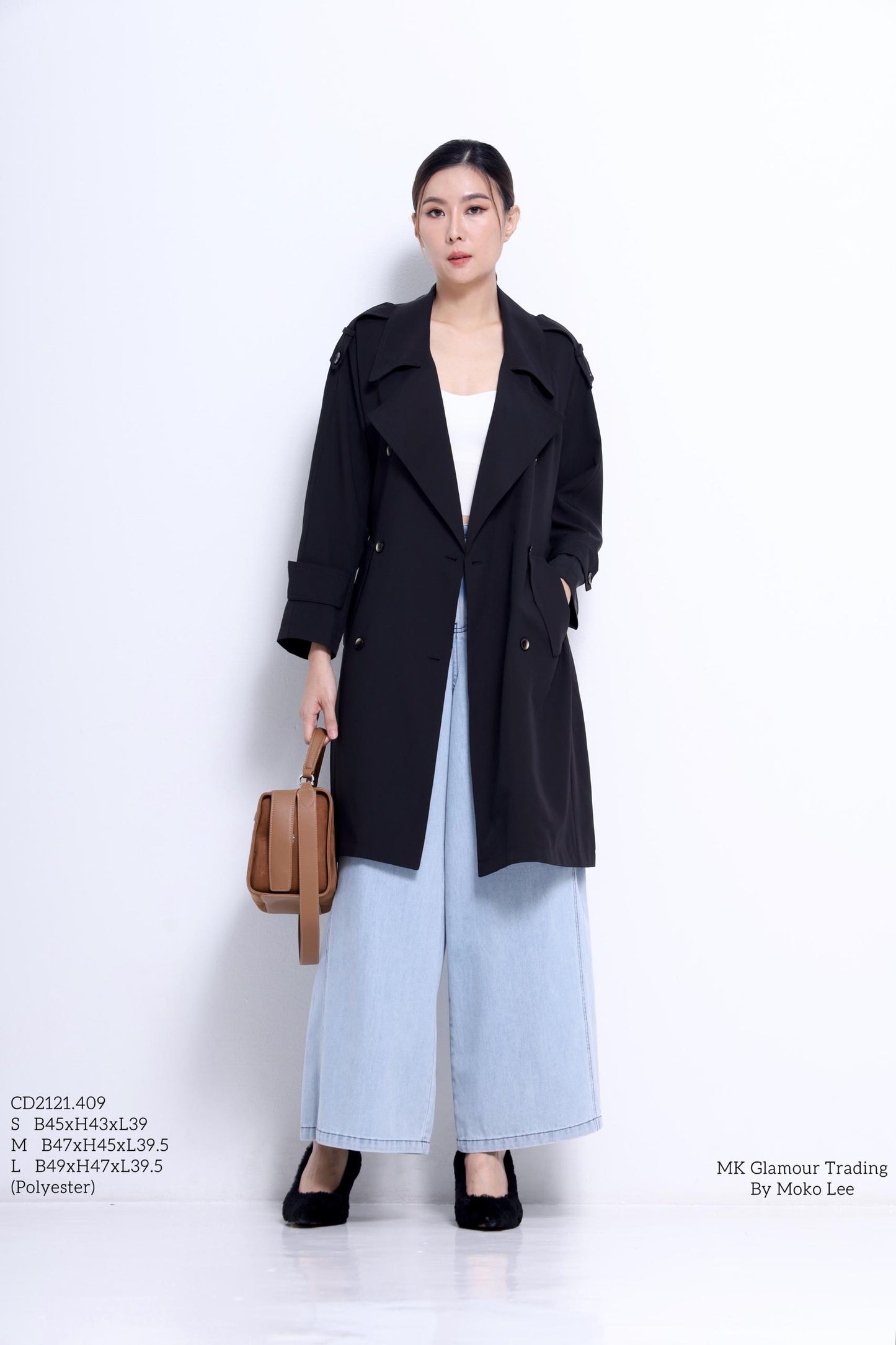 Naomi Light Midi Trench Jacket