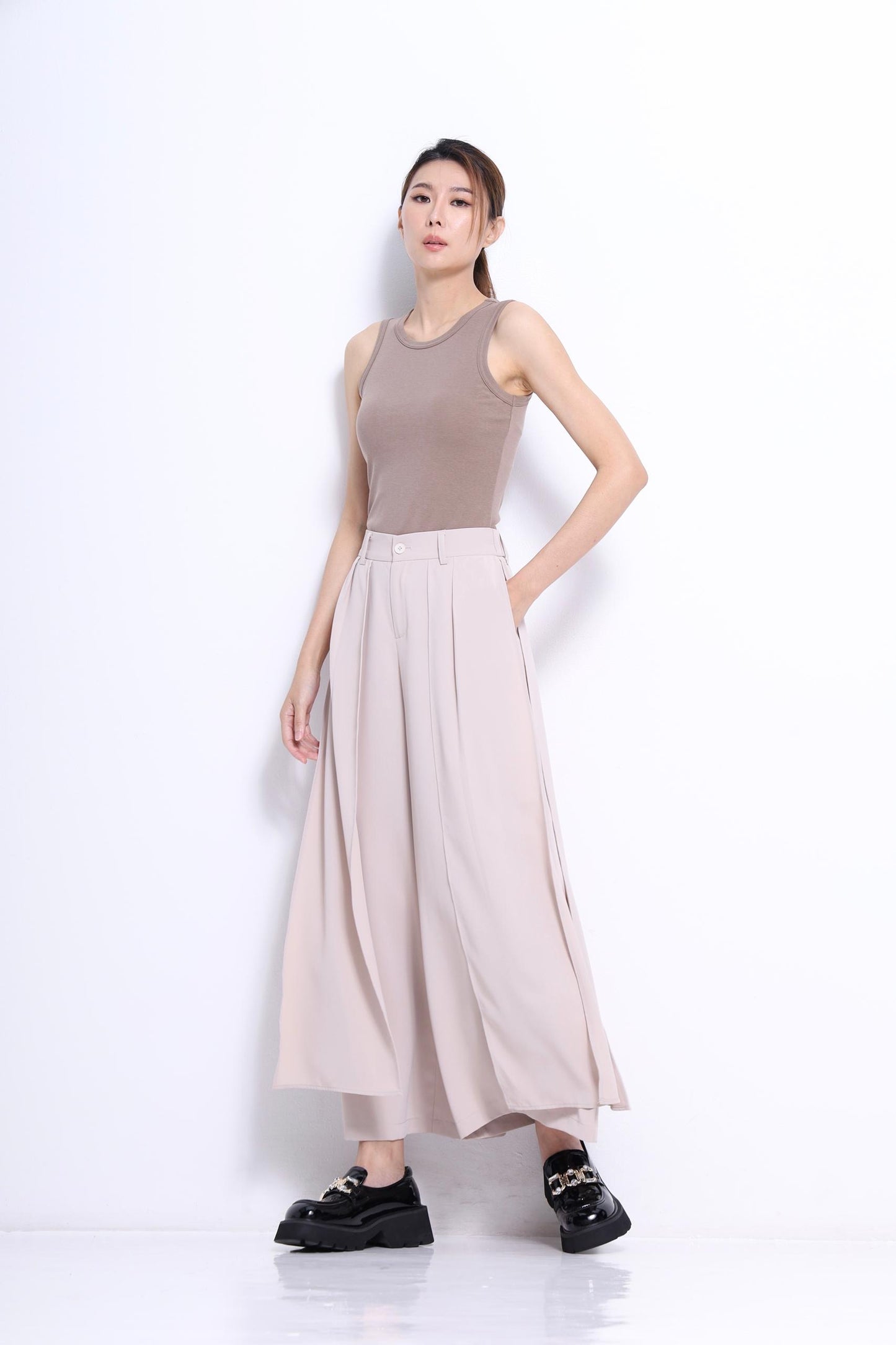 Blaire Asymmetrical Wide Leg Pants